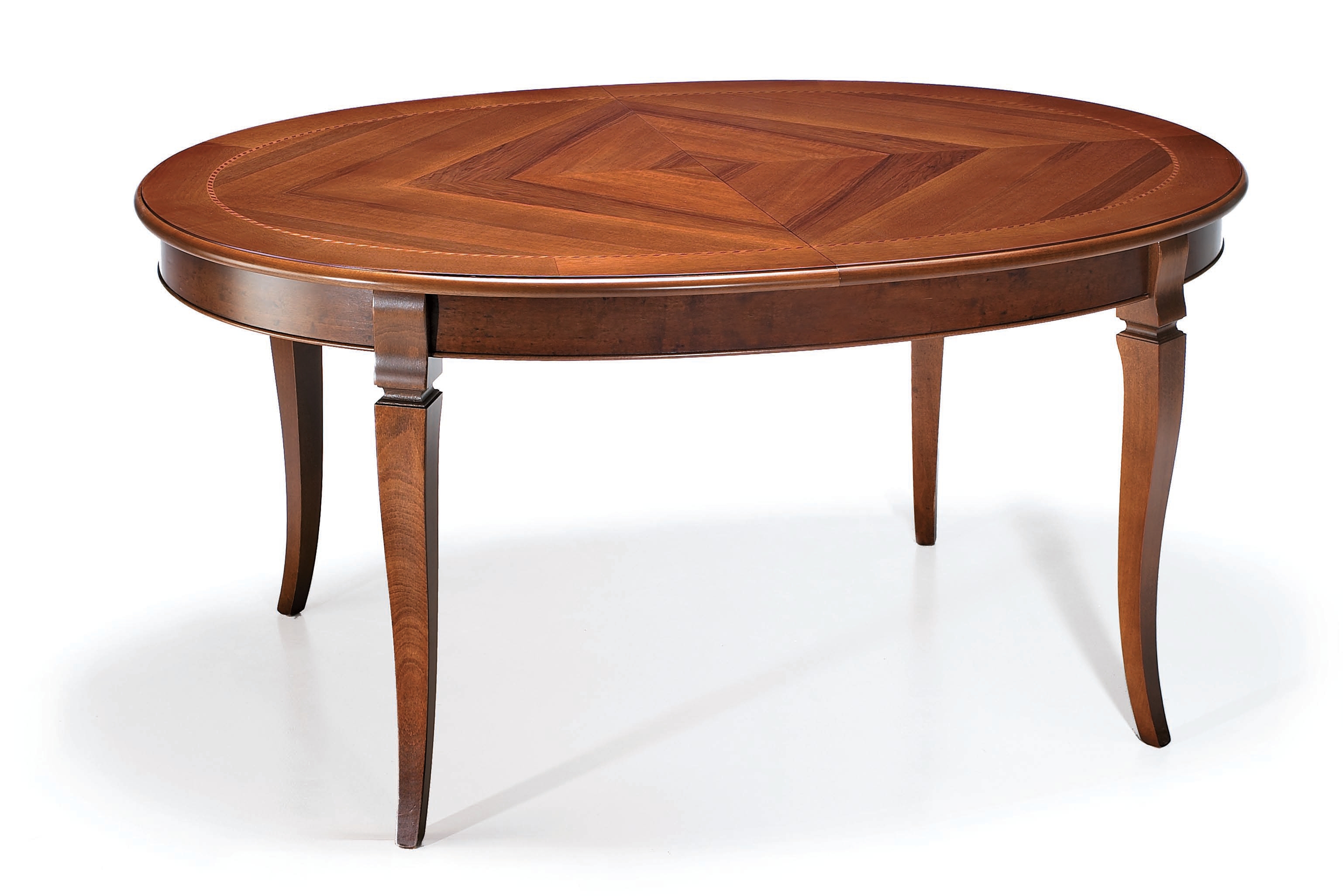 стол кухонный овальный массив